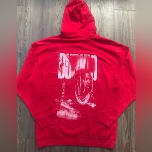 OTF Lil Durk Hoodie Men’s Small Red Chicago Graphic NWOT Streetwear Unisex